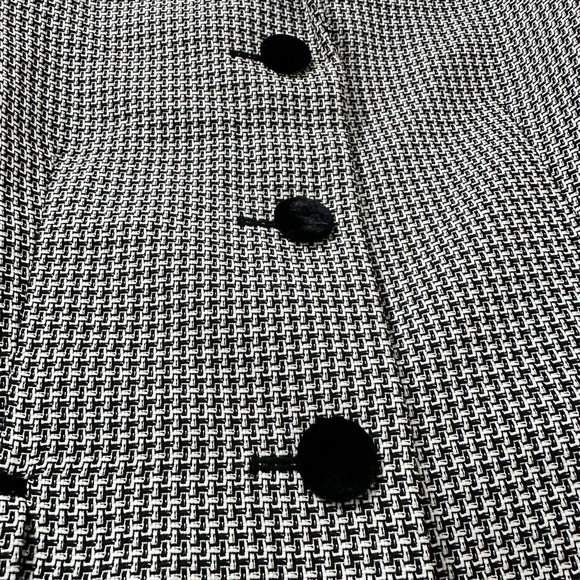 Evan Picone Houndstooth Velvet Collar Suit Blazer Jacket Women's 16W NWT - Picture 8 of 13